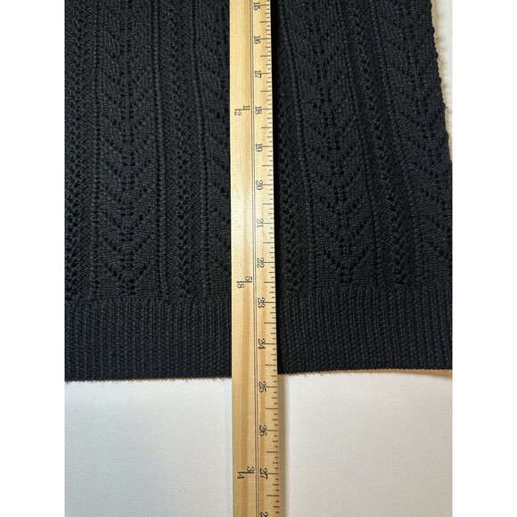 Lauren Ralph Lauren Fair Isle Merino Wool Blend Open Knit Sweater Women's LARGE - Picture 9 of 11